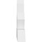 Ekena Millwork Saratoga Architectural Grade PVC Gable Bracket, 60"W x 22 1/2"H x 4"D x 6"F, 9/12 Pitch GBP060X23X0406SAR00 - alternate 3